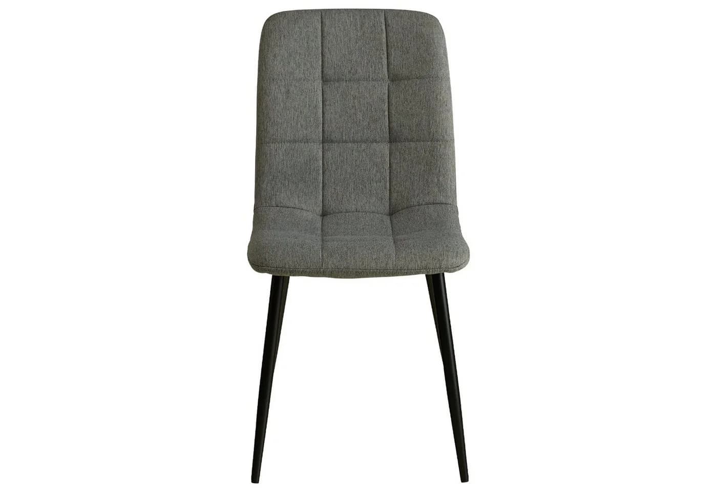 Homestyle4u Esszimmerstuhl Grau Leinen Metallbeine Modern - Bild 4