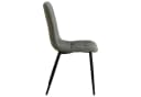 Homestyle4u Esszimmerstuhl Grau Leinen Metallbeine Modern Bild 5