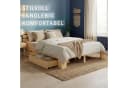 Homestyle4u 3-teiliger Paravent Weiß Paulowniaholz Raumtrenner Bild 1