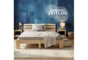 Homestyle4u 3-teiliger Paravent Weiß Paulowniaholz Raumtrenner Bild 3