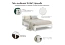 Homestyle4u Holzbett 120x200 Doppelbett Weiß Kiefer Massiv Bild 3