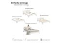 Homestyle4u Holzbett 120x200 Doppelbett Weiß Kiefer Massiv Bild 4