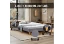 Homestyle4u Polsterbett 140x200 Grau Futonbett Komplett-Set Bild 3