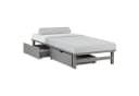 Homestyle4u Palettenbett Grau mit Bettkasten & Lattenrost Bild 1