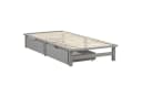 Homestyle4u Palettenbett Grau mit Bettkasten & Lattenrost Bild 2