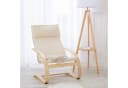 Homestyle4u Relaxsessel Schwingsessel Natur Beige Bild 1