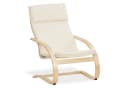 Homestyle4u Relaxsessel Schwingsessel Natur Beige Bild 2