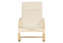 Homestyle4u Relaxsessel Schwingsessel Natur Beige Bild 4