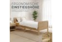 Homestyle4u Funktionsbett 120x200 cm höhenverstellbar Braun Natur Bild 3