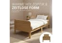 Homestyle4u Funktionsbett 120x200 cm höhenverstellbar Braun Natur Bild 4