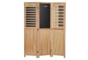 Homestyle4u Paravent Raumteiler 3-teilig Holz mit Tafel und Wochenplaner Bild 4