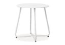 Homestyle4u Beistelltisch Rund Metall Weiß Bild 2