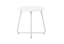 Homestyle4u Beistelltisch Rund Metall Weiß Bild 5