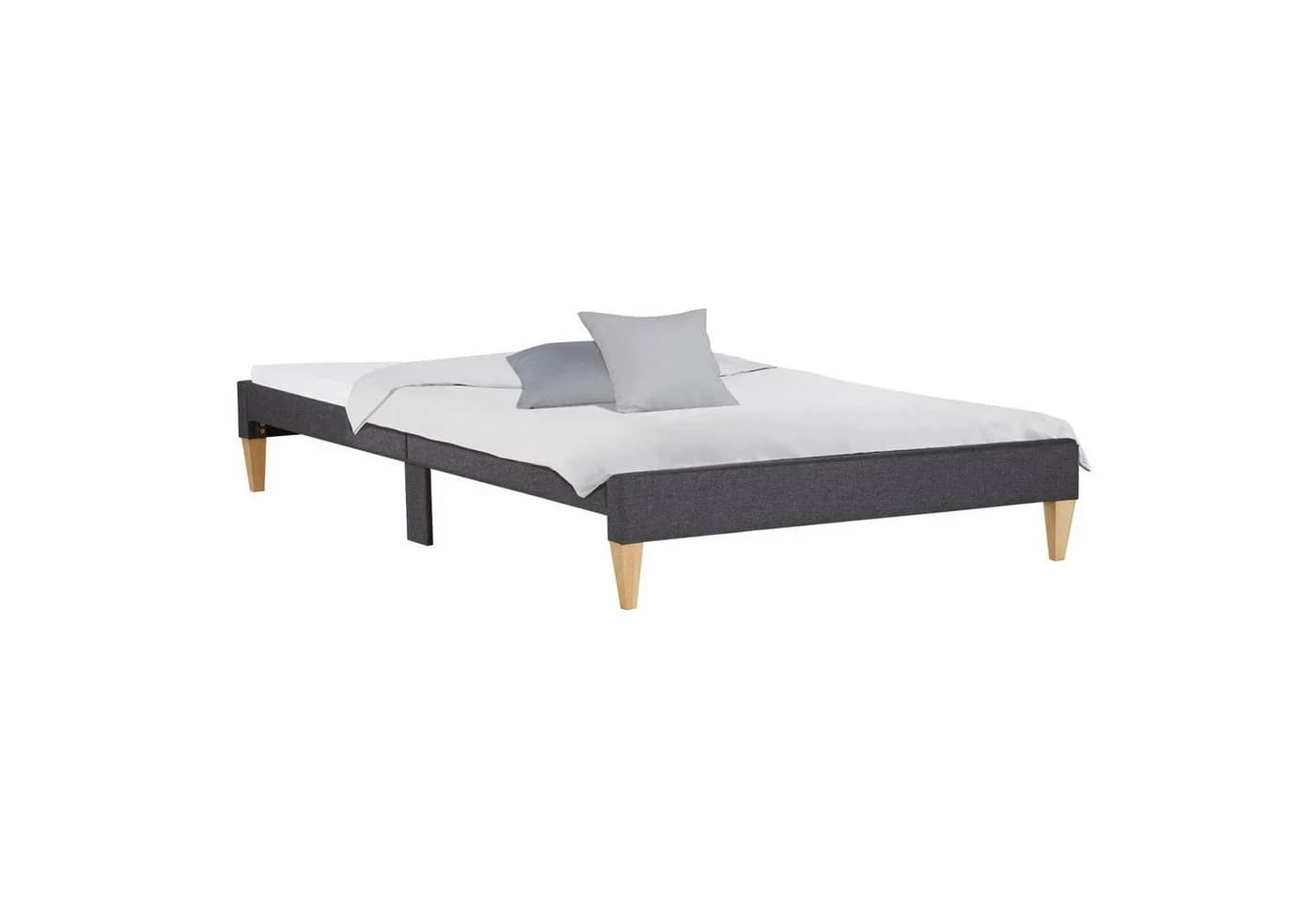 Homestyle4u Polsterbett Grau Futonstil 140x200 cm - Bild 2