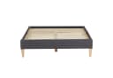 Homestyle4u Polsterbett Grau Futonstil 140x200 cm Bild 4