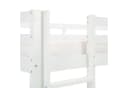 Homestyle4u Hochbett 90x200 mit Rutsche, Leiter & Vorhang Weiß/Rosa Bild 5