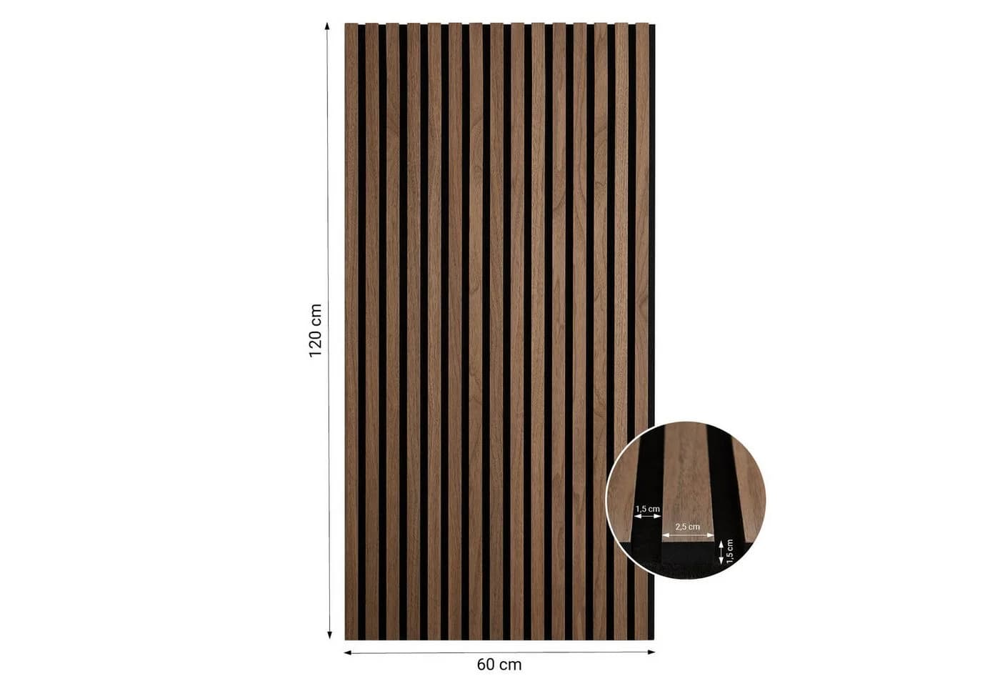 Homestyle4u Akustikpaneel Wandpaneel Braun Holz - Bild 4