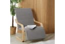 Homestyle4u Relaxsessel Grau Cord Stoff Verstellbare Fußstütze Bild 1