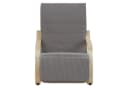 Homestyle4u Relaxsessel Grau Cord Stoff Verstellbare Fußstütze Bild 5