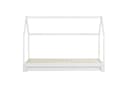 Homestyle4u Hausbett Familienbett Weiß mit Lattenrost Bild 5