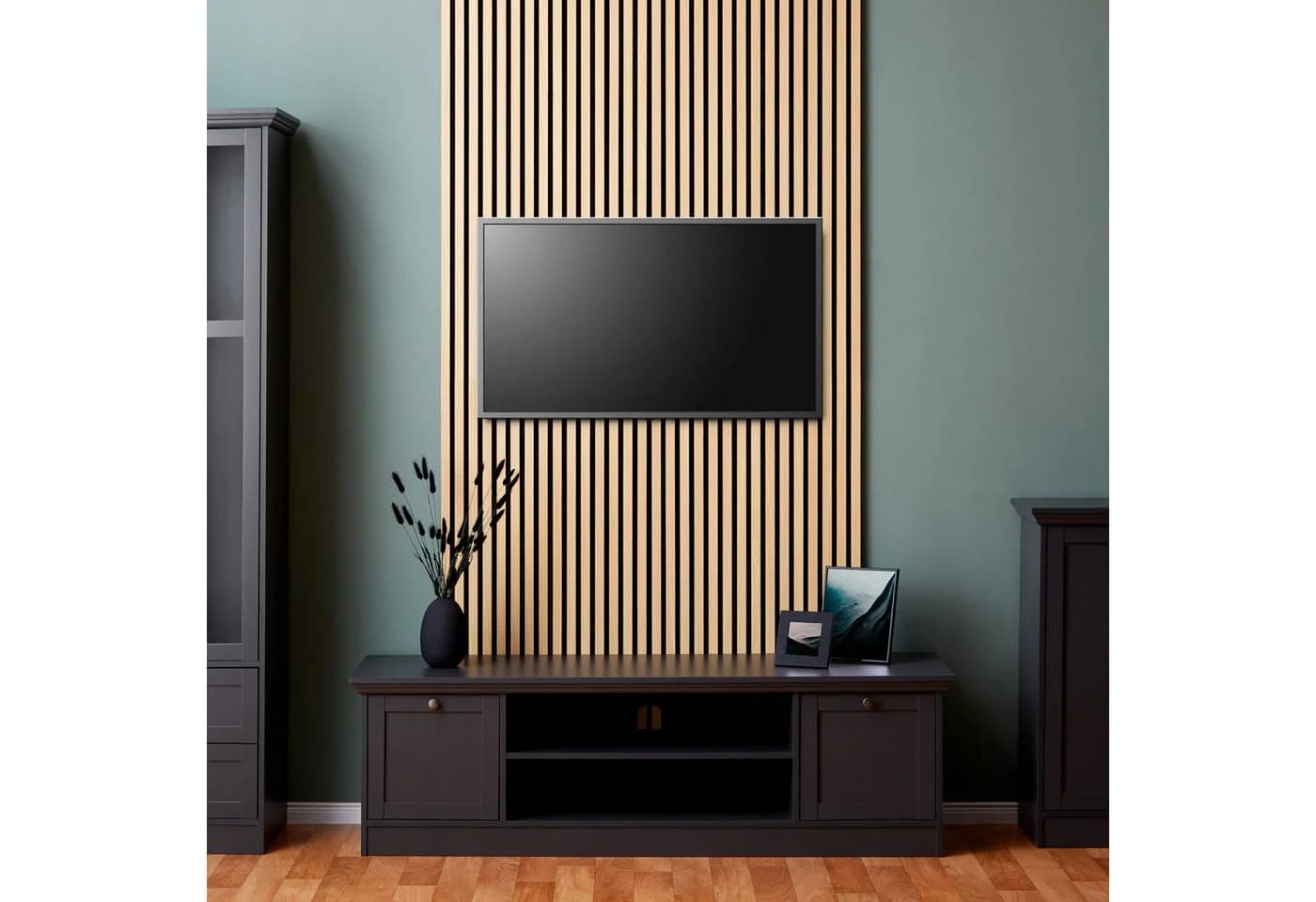 Homestyle4u Akustikpaneel Holz Braun 3D Wandpaneel