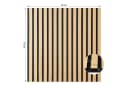 Homestyle4u Akustikpaneel Holz Braun 3D Wandpaneel Bild 4