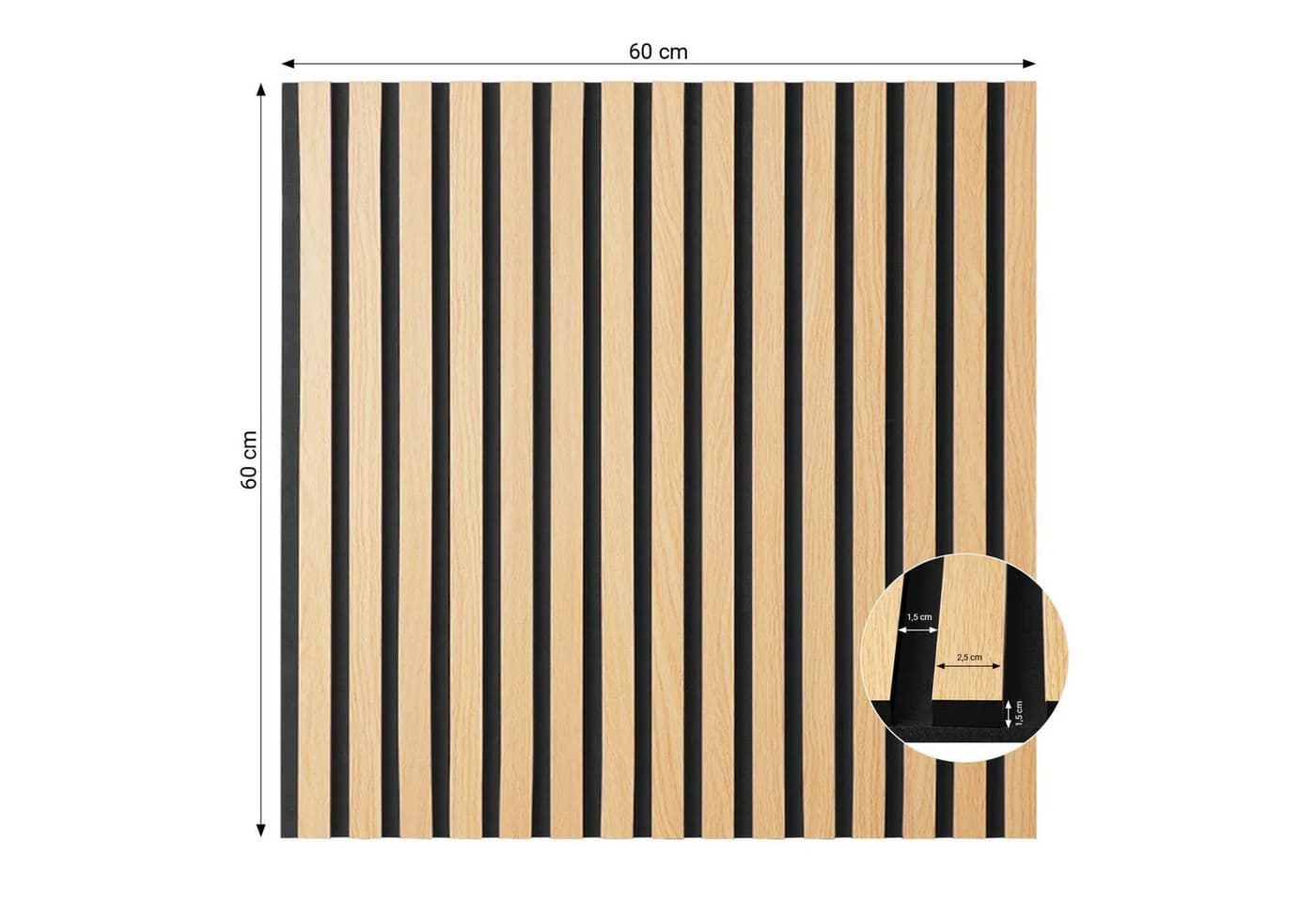 Homestyle4u Akustikpaneel Holz Braun 3D Wandpaneel - Bild 4