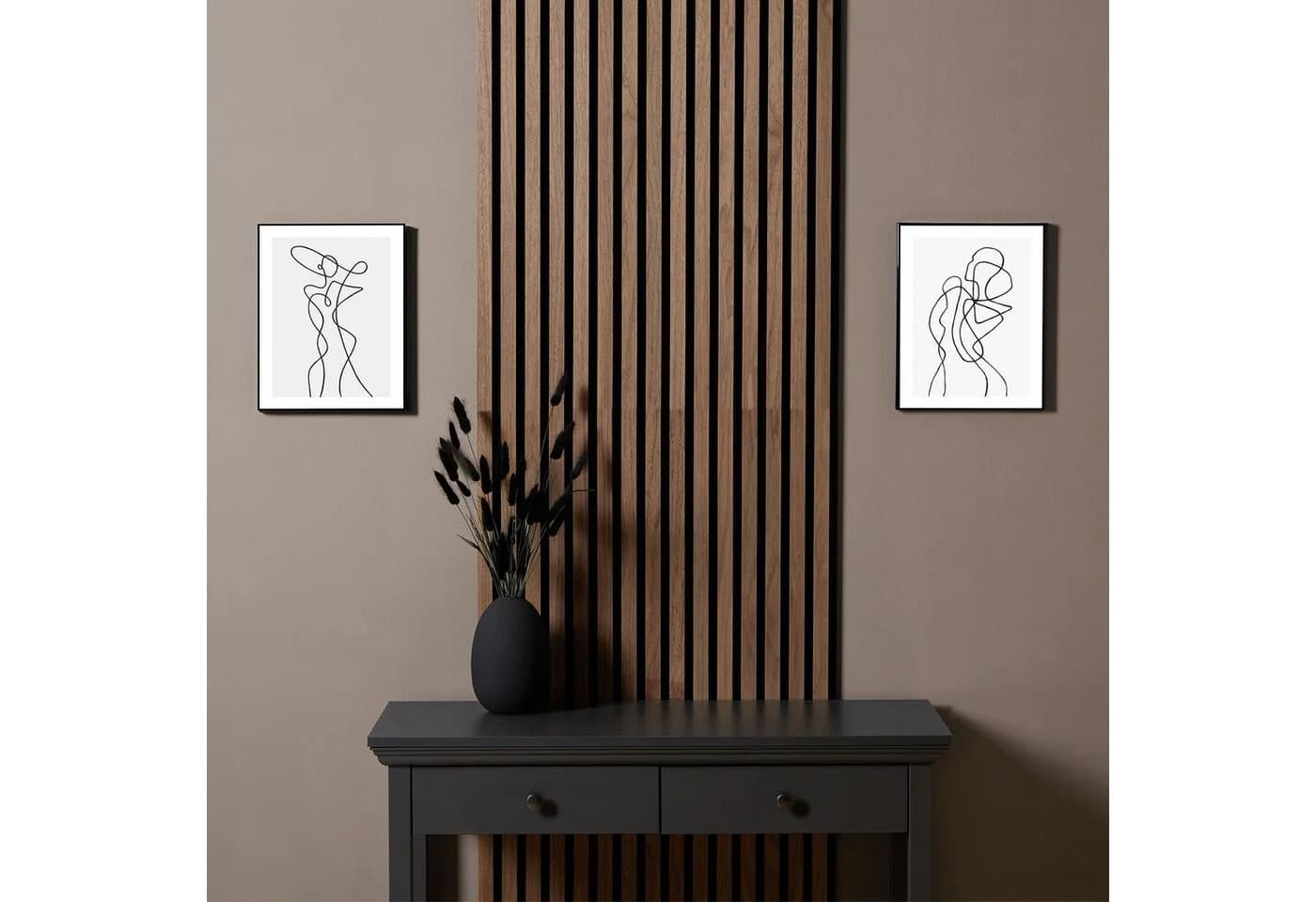 Homestyle4u Akustikpaneel Braun Holz 3D Wandverkleidung - Bild 2