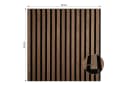 Homestyle4u Akustikpaneel Braun Holz 3D Wandverkleidung Bild 3