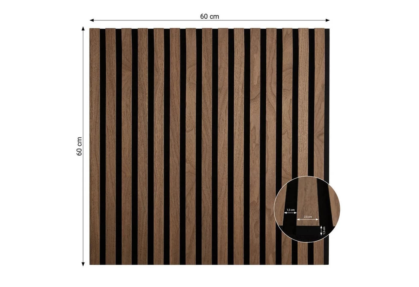 Homestyle4u Akustikpaneel Braun Holz 3D Wandverkleidung - Bild 3