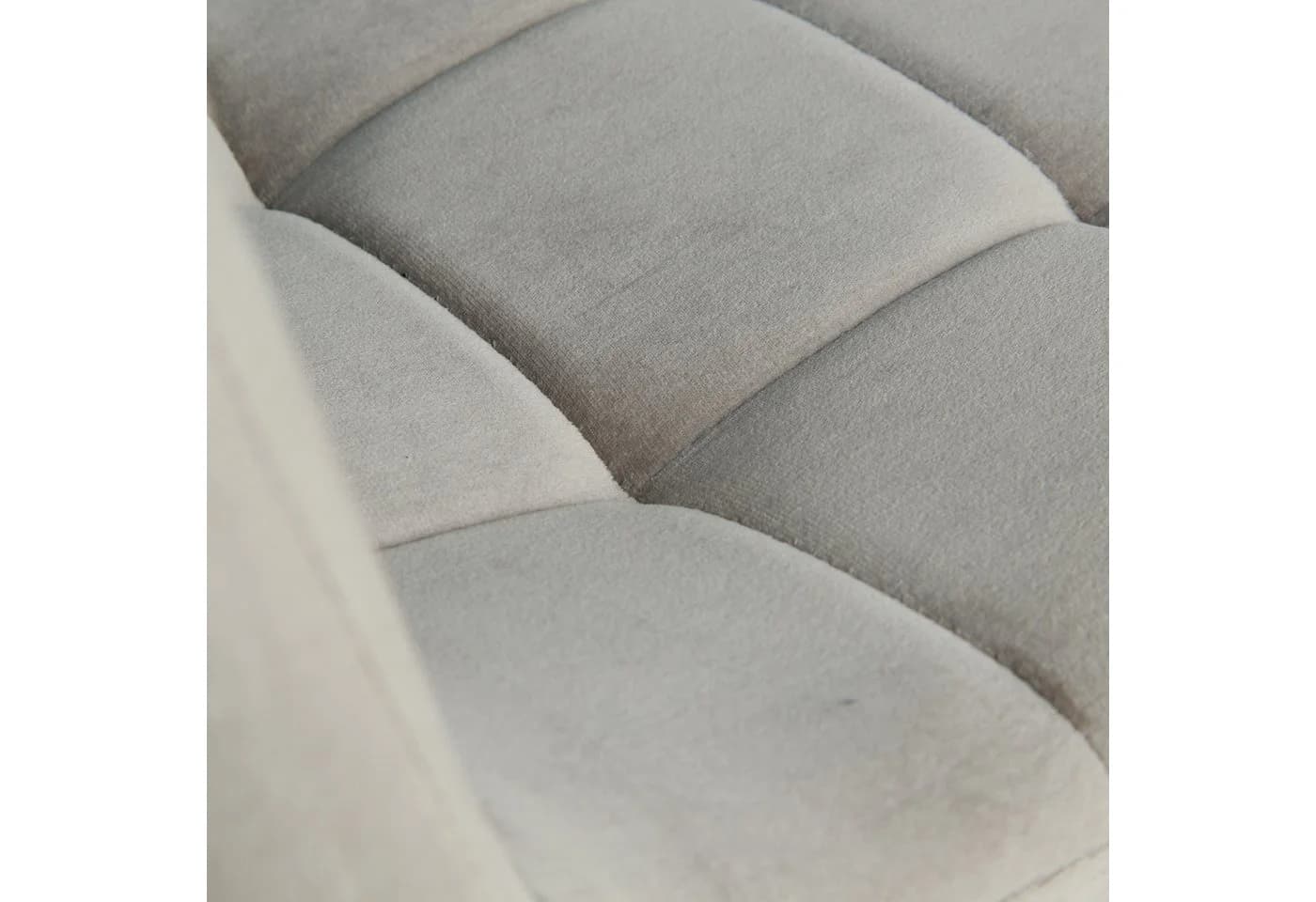 Homestyle4u Essgruppe 4 Stühle Küche Esstisch 80x120 bis 153 cm Grau Samt - Bild 5