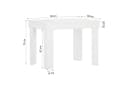 Homestyle4u Essgruppe Esstisch 90x60 2 Stühle Grau Samt Weiß Küchentisch Bild 4