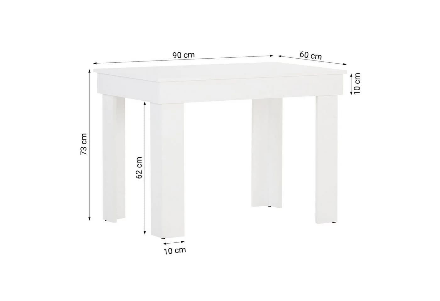 Homestyle4u Essgruppe Esstisch 90x60 2 Stühle Grau Samt Weiß Küchentisch - Bild 4
