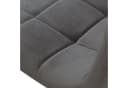 Homestyle4u Essgruppe Esstisch 90x60 2 Stühle Grau Samt Weiß Küchentisch Bild 5