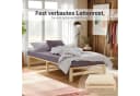 Homestyle4u Palettenbett 100x200 cm Kiefernholz mit Lattenrost Bild 3