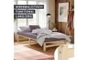 Homestyle4u Palettenbett 100x200 cm Kiefernholz mit Lattenrost Bild 4