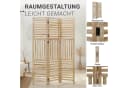 Homestyle4u Paravent Raumteiler Holz Natur 3-teilig faltbar Bild 4