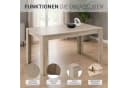Homestyle4u Esstisch Grau Eiche Modern Kompakt Bild 3