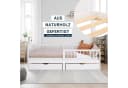 Homestyle4u Kinderbett 90x200 mit Stauraum und Rausfallschutz Weiß Bild 3