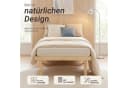 Homestyle4u Holzbett 90x200 cm Kiefernholz Natur mit Lattenrost Bild 4