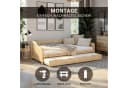 Homestyle4u Ausziehbett 90x200 Holz mit 2 Liegeflächen Bild 1