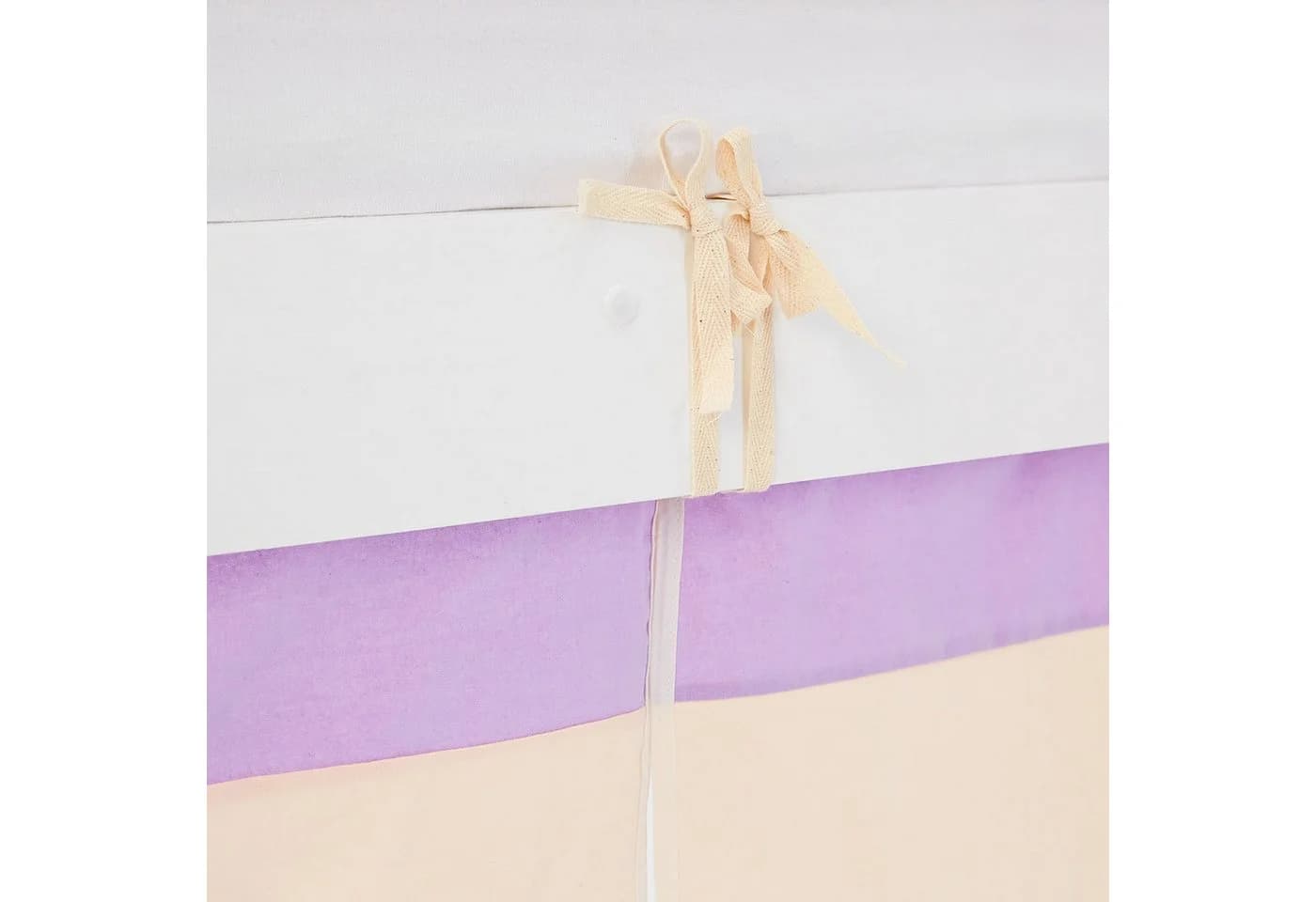 Homestyle4u Hochbett Kinderbett Weiß Lila mit Rutsche und Vorhang - Bild 5