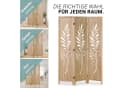 Homestyle4u Paravent Raumteiler Holz 3-teilig Natur Sichtschutz Bild 1