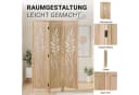 Homestyle4u Paravent Raumteiler Holz 3-teilig Natur Sichtschutz Bild 3
