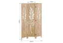 Homestyle4u Paravent Raumteiler Holz 3-teilig Natur Sichtschutz Bild 5