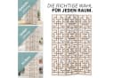 Homestyle4u Paravent Raumteiler Holz Shoji Trennwand Natur Sichtschutz Indoor faltbar (3-teilig) Braun Bild 1