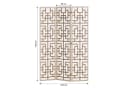 Homestyle4u Paravent Raumteiler Holz Shoji Trennwand Natur Sichtschutz Indoor faltbar (3-teilig) Braun Bild 5