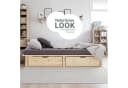 Homestyle4u Palettenbett 100x200 cm Massivholz Kiefer mit Stauraum Bild 5