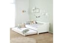 Homestyle4u Ausziehbett 90x200 Holz Gästebett mit Ausziehfunktion 2 Liegeflächen Doppelbett Bild 3