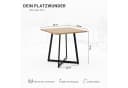 Homestyle4u Esstisch 80x80 Eiche Schwarz Industrial Design Bild 1